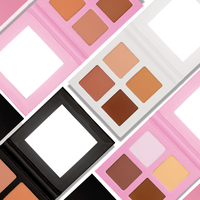 Palette de maquillage bronzante personnalisée DIY professionnelle la plus récente, poudre de contour, faible MOQ, illuminateur pour le visage avec étiquette privée