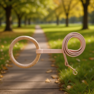 Laisse pour chien Ever-Craft en bois de hêtre et cuir, faite à la main, boutique, rose, pour chiens - Product Image 2