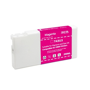 ตลับหมึก Supercolor 200 มล./ชิ้น รุ่น T43U1-T43U6 ใช้ได้กับเครื่องพิมพ์ EPSON Surelab SL-D800 D800 พร้อมหมึก Dye Ink - Product Image 2