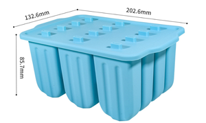 Issili 12-Pack Silicone Popsicle Mold with Lids, Easy-Release Ice <b>Cream</b> & Popsicle <b>Maker</b> - Product Image 5