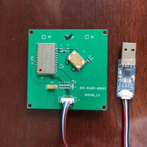 Maat 70*70Mm 0-3 Meter Afstand Uhf <span class=keywords><strong>Rfid</strong></span> Lange Afstand Geïntegreerde Lees/Schrijf <span class=keywords><strong>Module</strong></span> Ttl232 Met Keramische Antenne - Product Image 3