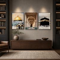 Impression sur toile « Eighteen Design » : Art mural islamique, architecture de mosquée, décoration de salle de prière, Ramadan, pour les espaces de vie