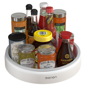 Oenon Rotating <b>Spice</b> <b>Rack</b> 360 Degree Turntable Non Slip Kitchen Counter Storage <b>For</b> Sauce Bottles And <b>Jars</b> - Product Image 4