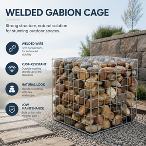 Mur de soutènement en gabions soudés, panier hexagonal à quatre niveaux, cage en treillis métallique pour le contrôle de l'érosion des pentes et l'aménagement paysager - Product Image 2