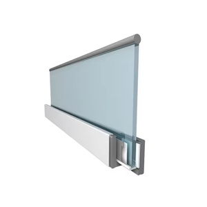 Moderne Treppen deck Balkon Handläufe Rahmenlose 12-20mm gehärtete Glas Balustraden halterungen Handlauf U-Kanal Geländer - Product Image 3