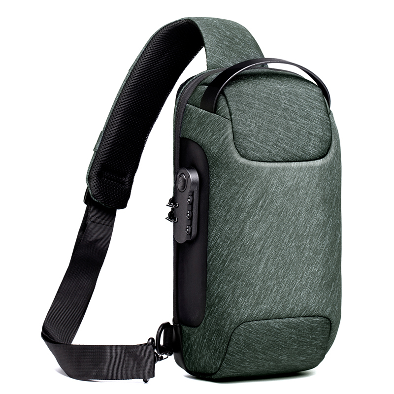 Sacoche Antivol De Voyage Avec Chargeur USB Intégré - Bandoulière, Bleue, Neuf Fashion