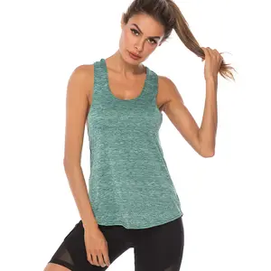 plus tamaño lino chalecos Suppliers-Camisetas deportivas sin mangas para mujer, ropa deportiva para gimnasio, ejercicio, Yoga, correr