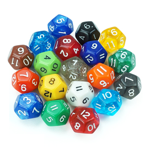Usine directe, fabrication sur mesure, dés en acrylique vert, jaune, rouge, 6, 12, 16, 100 faces, ensemble de dés colorés pour de nombreux jeux de société - Product Image 1