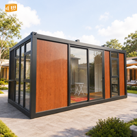 Maison modulaire préfabriquée de luxe durable de 20 pieds, maison-conteneur détachable pour petit espace de vie avec salle de bain et toilettes