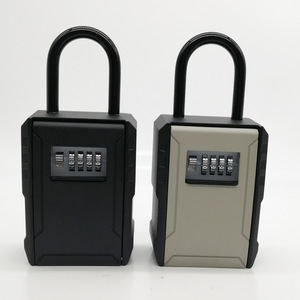 CJSJ Key <b>Storage</b> <b>Box</b> Rectangle Hook Type Mechanical Combination Lock <b>Waterproof</b> Outdoor Use - Product Image 1