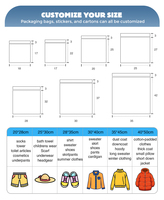 Sac à fermeture éclair en papier d'aluminium de conception personnalisée de luxe à encoche déchirable serviettes imperméables sweatshirts emballage de vêtement sac en plastique