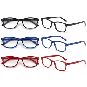 Nhựa giá rẻ PC chống ánh sáng màu xanh chặn máy tính Reader vuông phụ nữ người đàn ông biểu tượng tùy chỉnh Kính đọc sách thời trang - Product Image 3