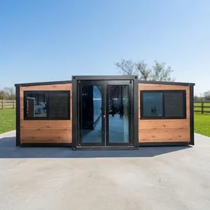Maison modulaire préfabriquée extensible à deux chambres pour les familles et les seniors, idéale pour l'aménagement dans les jardins. - Product Image 1