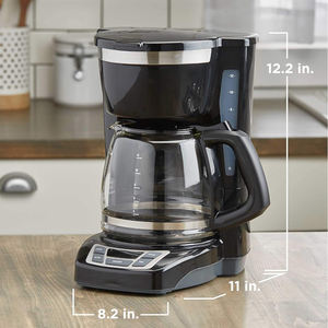Cafetera de goteo programable digital para uso doméstico Fuente de energía eléctrica manual Filtro de <span class=keywords><strong>cesta</strong></span> de elaboración automática lavable - Product Image 2