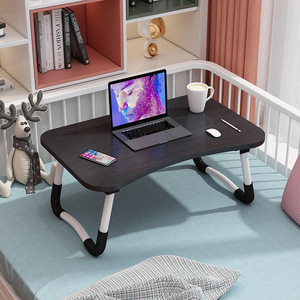 Modern Small <strong>Foldable</strong> Mdf <strong>Computer</strong> Desk Portable Adjustable Laptop Stand Wooden Bed <strong>Table</strong> for Home Office School for Small - Product Image 1