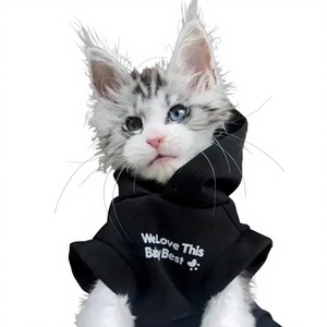 Sweat-shirt d'hiver chaud doublé polaire pour <span class=keywords><strong>chat</strong></span>, vêtements pour <span class=keywords><strong>chat</strong></span> sans poils Sphynx, vente en gros - Product Image 1