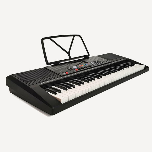Portable 61-Keys Electronic Musical Instrument Keyboard with Speaker Microphone for Kids