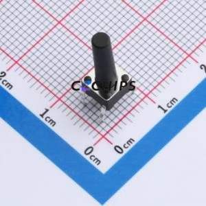 TS013-CBW1EH16.0 Tactile Switch Through hole-4P,6x6mm Switch Single Pole Single Throw Round Button 1.8N Through Hole - Product Image 1