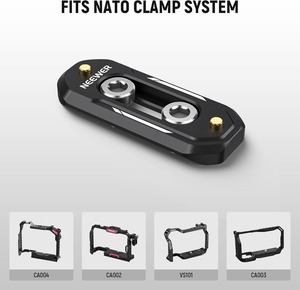 Rail NATO miniature <span class=keywords><strong>NEEWER</strong></span> de <span class=keywords><strong>2</strong></span> pouces/48 mm, rail NATO à changement rapide avec vis de 1/4 de pouce et goupilles de sécurité pour poignée NATO - Product Image 4