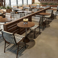 Ensembles de canapés, tables et chaises de café modernes et durables sur mesure pour salons de thé, hôtels, restaurants commerciaux, mobilier