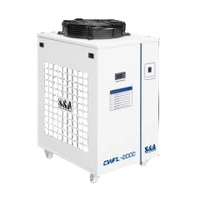 Refroidisseur d'eau pour laser à fibre TEYU S&A 2000W 1064nm CWFL-2000ANS04 (50Hz) CWFL-2000BNS04 (60Hz) pour machines de découpe, moteur 2 ans de garantie