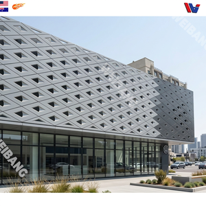 Sistema de Fachada de Pared Cortina de Aluminio Personalizado, Revestimiento Exterior Impermeable y Resistente al Fuego para Edificios Comerciales - Product Image 3