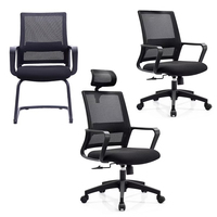 Chaise de bureau ergonomique au design moderne avec support lombaire, chaise pivotante réglable en maille pour l'exportation mondiale, matériau en tissu