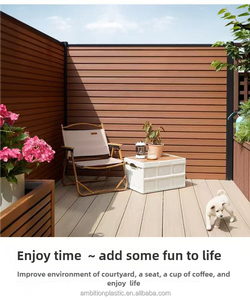 Valla de Jardín de WPC Coextruido Impermeable Estilo Australiano para Uso Exterior en Rancho, Incluye Modelado 3D, 6 pies de Altura, con Relieve - Product Image 5