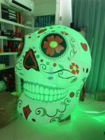 Vente Flash : Ballon Gonflable Crâne Effrayant Thème Halloween pour Décoration de Fête et Location Événementielle