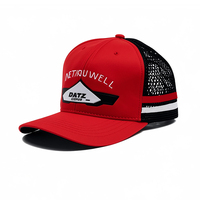 Sombrero a rayas deportivo australiano personalizado al por mayor sombrero de camionero de malla de conductor rural bordado de camión bordado 3D de 5 paneles