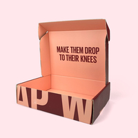 Nouvelle conception de boîte à courrier en carton imperméable personnalisée, avec laminage mat, doublure en éponge, écologique, robuste, gaufrage