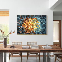 Art mural géométrique en bois, sculpture en mosaïque de bois soleil, peinture abstraite sur bois, décoration murale 3D, décoration intérieure en bois, décoration de salon