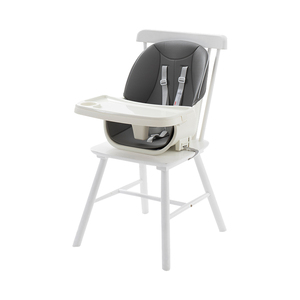 Chaise haute pour bébé avec pieds en bois, <span class=keywords><strong>ceinture</strong></span> de sécurité à cinq points, pédale antidérapante, réglable en hauteur - Product Image 5