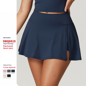 Трапециевидная теннисная юбка, Женская облегающая одежда для йоги с высокой талией, Спортивная юбка для бега и фитнеса - Product Image 1