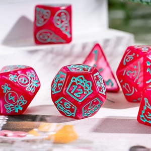 Para Udixi D20, juego <span class=keywords><strong>de</strong></span> dados poliédricos estampados <span class=keywords><strong>de</strong></span> Navidad, plástico acrílico perlado para mazmorras y dragones, juego <span class=keywords><strong>de</strong></span> <span class=keywords><strong>mesa</strong></span> <span class=keywords><strong>RPG</strong></span> - Product Image 2