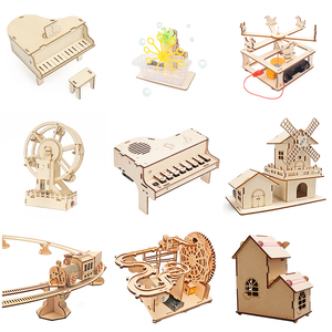 Eco-friendly Wood Crafts Assembly Diy Kit School Stem Educational Science Engineering Toys Laser Cut 3D Wooden <strong>Puzzle</strong> For Kids - Product Image 2