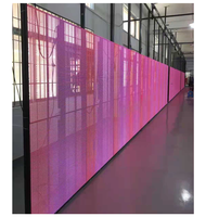 Mur vidéo LED transparent pour centre commercial intérieur / Écran d'affichage HD pour fenêtre, LED SMD2121, pas de pixel P3.91-7.82, haute luminosité