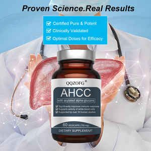 Ahcc Kruidensupplement, Met Geacyleerde Alfa-Glucanen, Voor Immuunondersteuning, Handhaaft Natuurlijke Killercelactiviteit, 60 Vegetarische Capsules - Product Image 5