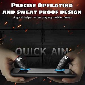 Ngón tay tay áo chống mồ hôi chơi game ngón tay cái tay áo bạc sợi mỏng di động ngón tay bảo vệ mịn cảm thấy Gamer găng tay phụ kiện - Product Image 6