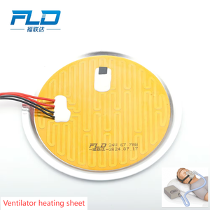 24V màng mỏng kapton nóng thông gió nóng <span class=keywords><strong>ul</strong></span> nóng tròn điện linh hoạt thẳng kapton Băng Lá Nóng - Product Image 4