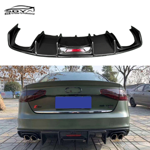 Diffusore Posteriore Stile KB in Fibra di Carbonio con Luce Labbro Paraurti Posteriore per <span class=keywords><strong>Audi</strong></span> <span class=keywords><strong>A4</strong></span> S4 B8.5 <span class=keywords><strong>Sline</strong></span> - Product Image 2