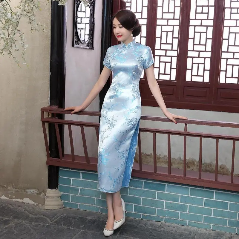 Robe Qipao traditionnelle chinoise pour femme, tenue de mariage, grande taille, longue, cheongsam, de bal, mode 2020