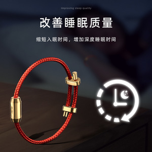 Red String Bracelet For Women Gold Beads Black Rope U Shape Modern Simple Decorate Jewelry - Product Image 5