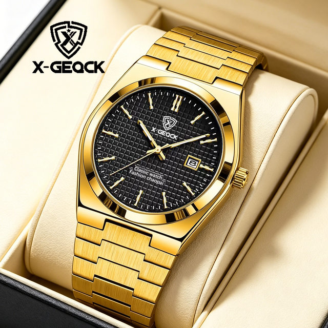 Wholesale Men's Quartz Watches Stainless Steel Straps Waterproof Business Luxury Night Light Date Watches Customized