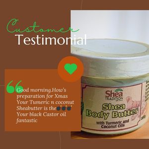 Manteca Corporal de Karité Orgánica con Cúrcuma y Coco Shea Tradition 100ml, Aclarante y Nutritiva para la Piel - Product Image 1