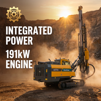 Foreuse intégrée de type chenillé KT7H avec manutention automatique des tiges DTH |   Moteur de 191 kW |   Compresseur à vis 18 bars |   Forage minier