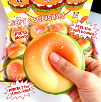 Jouet Squishy Géant Hamburger Réaliste, Jouet Anti-Stress à Presser pour Filles et Garçons en Mousse PU