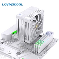 Ventilateur silencieux Lovingcool à 5 tuyaux, dissipateur thermique pour processeur, refroidisseur d'ordinateur 4 broches pour PC de jeu, emballage personnalisé, refroidissement par air pour jeux