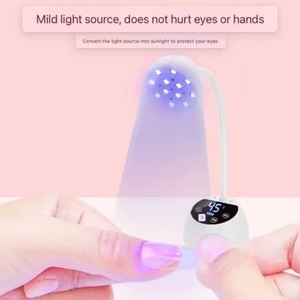 OEM Ultraviolet Flexible <b>Desk</b> USB Gel Polish Table Nail Lamp Arm Bendable Leds LCD Screen Wireless Mini UV LED Light Dryer - Product Image 3