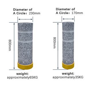 Aydınlık anti-çarpışma ayağı LED aydınlatma sokak trafik bariyerleri doğal granit taş direkleri park yolu direkleri - Product Image 4